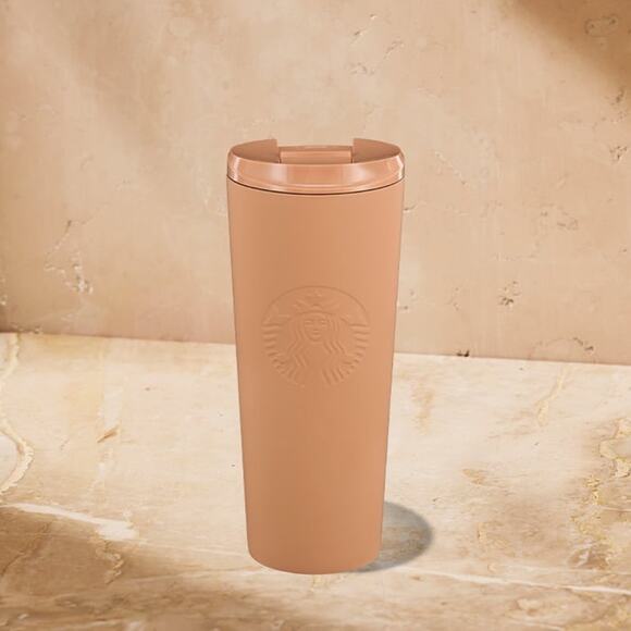 NEW Starbucks Fall 2025 Soft Orange Pumpkin Tumbler 16oz Collectors Merchandise - Picture 1 of 4